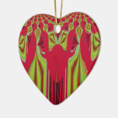 シームレスハクナマタタデザイン セラミックオーナメント (左)