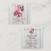 シームレスハンド縫いドレスメーカースクエアビジネスCa スクエア名刺 (正面/裏面)