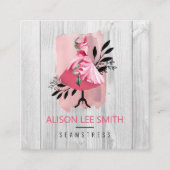 シームレスハンド縫いドレスメーカースクエアビジネスCa スクエア名刺 (正面)