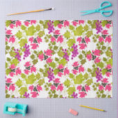 シームレスハーベストグレープピンクのバラの花フローラc 薄葉紙 (クラフト)