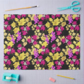 シームレスハーベストグレープピンクのバラの花フローラc 薄葉紙 (クラフト)