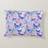 シームレスバタフライパターンアクセント枕 アクセントクッション (裏面)