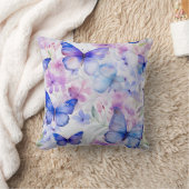 シームレスバタフライパターン装飾用クッション クッション (ブランケット)