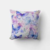 シームレスバタフライパターン装飾用クッション クッション (正面)