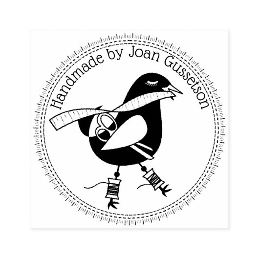 シームレスバード裁縫手作りラブスタンプ ラバースタンプ (インプリント)