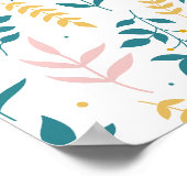 シームレスパステルフラワー ポスター (角)