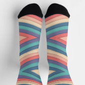 シームレスパタストライプーン(山形) ソックス (上部)