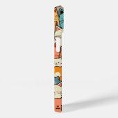 シームレスパターンかわいいかわいい猫ケースメイトiPhone Case-Mate iPhoneケース (裏面 / 右)