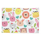 シームレスパターンキッズルームの装飾 枕カバー (裏面)