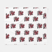 シームレスパターンデザイン フリースブランケット (正面(横))