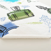 シームレスパターンパルフムボトル及び水彩文字 シェルパブランケット (3/4)