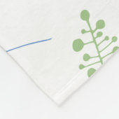 シームレスパターンパルフムボトル及び水彩文字 フリースブランケット (角)