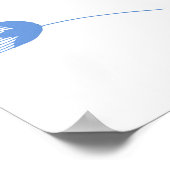 シームレスパターンパルフムボトル及び水彩文字 ポスター (角)