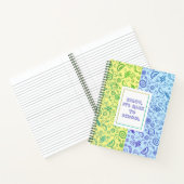 シームレスパターンフルーツ手帳 ノートブック (内部)