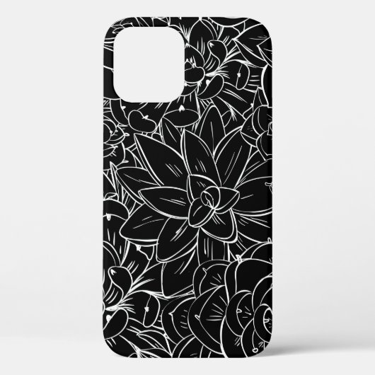 シームレスパターン多肉質。フローラヴィンテージデザイン Case-Mate iPhoneケース (裏面)