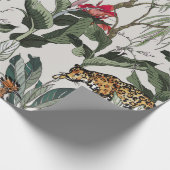 シームレスパターン手描き植物イラストレーション ラッピングペーパー (角)
