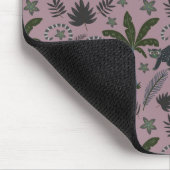 シームレスパターン熱帯動物のモンキージャンプ マウスパッド (コーナー)