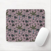 シームレスパターン熱帯動物のモンキージャンプ マウスパッド (マウス)