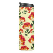 シームレスパターン、カラフル花飾り。 タンブラー (回転右)