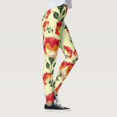 シームレスパターン、カラフル花飾り。 レギンス (右)