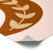 シームレスパターン（天目、月、太陽） ポスター (角)