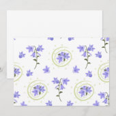 シームレスパターン 招待状 (正面/裏面)