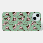 シームレスパターン、春の木の花芽 Case-Mate iPhoneケース (裏面 (横))