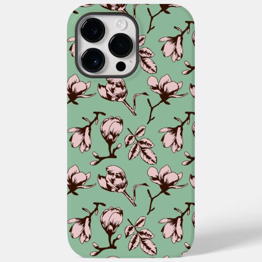 シームレスパターン、春の木の花芽 Case-Mate iPhoneケース (裏面)