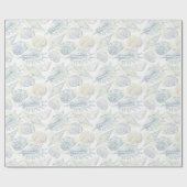 シームレスパターン（貝殻付き） ラッピングペーパー (フラット)