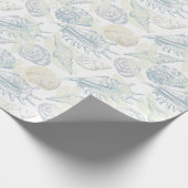 シームレスパターン（貝殻付き） ラッピングペーパー (角)