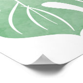 シームレスパットトロピカルシームレスパターン – watercolo ポスター (角)