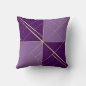 シームレスパープルグリッドパターン装飾用クッション クッション (裏面)