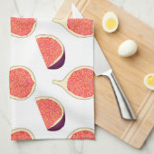 シームレスパープル図：カラフルパターン キッチンタオル (四つ折り)