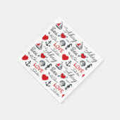 シームレスパ航海のターン スタンダードカクテルナプキン (角)