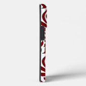 シームレスパ赤と白ターンデザイン Case-Mate iPhoneケース (裏面 / 右)