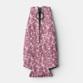 シームレスピンク紙吹雪グリッターシャインスパークルパット ボトルクーラー (裏面)