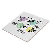 シームレスフィッシュ抽象芸術スカンジナビア海モダン産 タイル (側面)