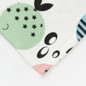 シームレスフィッシュ抽象芸術スカンジナビア海モダン産 フリースブランケット (角)