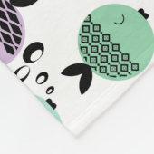 シームレスフィッシュ抽象芸術スカンジナビア海モダン産 フリースブランケット (角)