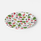 シームレスフレッシュフルーツベリー水の色の漫画C ペーパープレート (アングル)