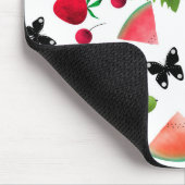 シームレスフレッシュフルーツベリー水の色の漫画C マウスパッド (コーナー)