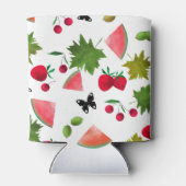 シームレスフレッシュフルーツベリー水の色の漫画C 缶クーラー (裏面)