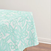 シームレスフローラライトグリーン花レース葉レースwh テーブルクロス (インサイチュ)