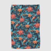 シームレスフローラ紙パターンゴルフタオル ゴルフタオル (正面)