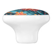 シームレスフローラ紙パターンセラミックノブ セラミックノブ (側面)