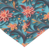 シームレスフローラ紙パターンテーブルランナー ショートテーブルランナー (コーナー)