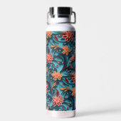 シームレスフローラ紙パターン水筒 ウォーターボトル (背面)