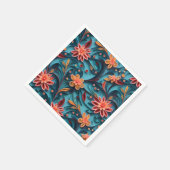 シームレスフローラ紙パターン紙ナプキン スタンダードカクテルナプキン (角)
