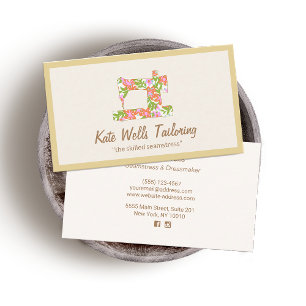 シームレスフローラ裁縫機 名刺