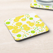 シームレスブライトレモンスライスキャンディ棒つきキャンデー甘い コースター (左側)